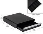 Mind Reader Single Serve Coffee Pod Drawer, 30 Pod Capacity, Countertop Organizer, 10.5"L x 12.75"W x 2.5"H, Black