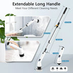 Cordless Electric Spin Scrubber – Powerful Multi-Surface Cleaning Brush for Bathroom, Kitchen, Tile & Home