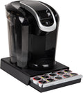 Mind Reader Single Serve Coffee Pod Drawer, 30 Pod Capacity, Countertop Organizer, 10.5"L x 12.75"W x 2.5"H, Black