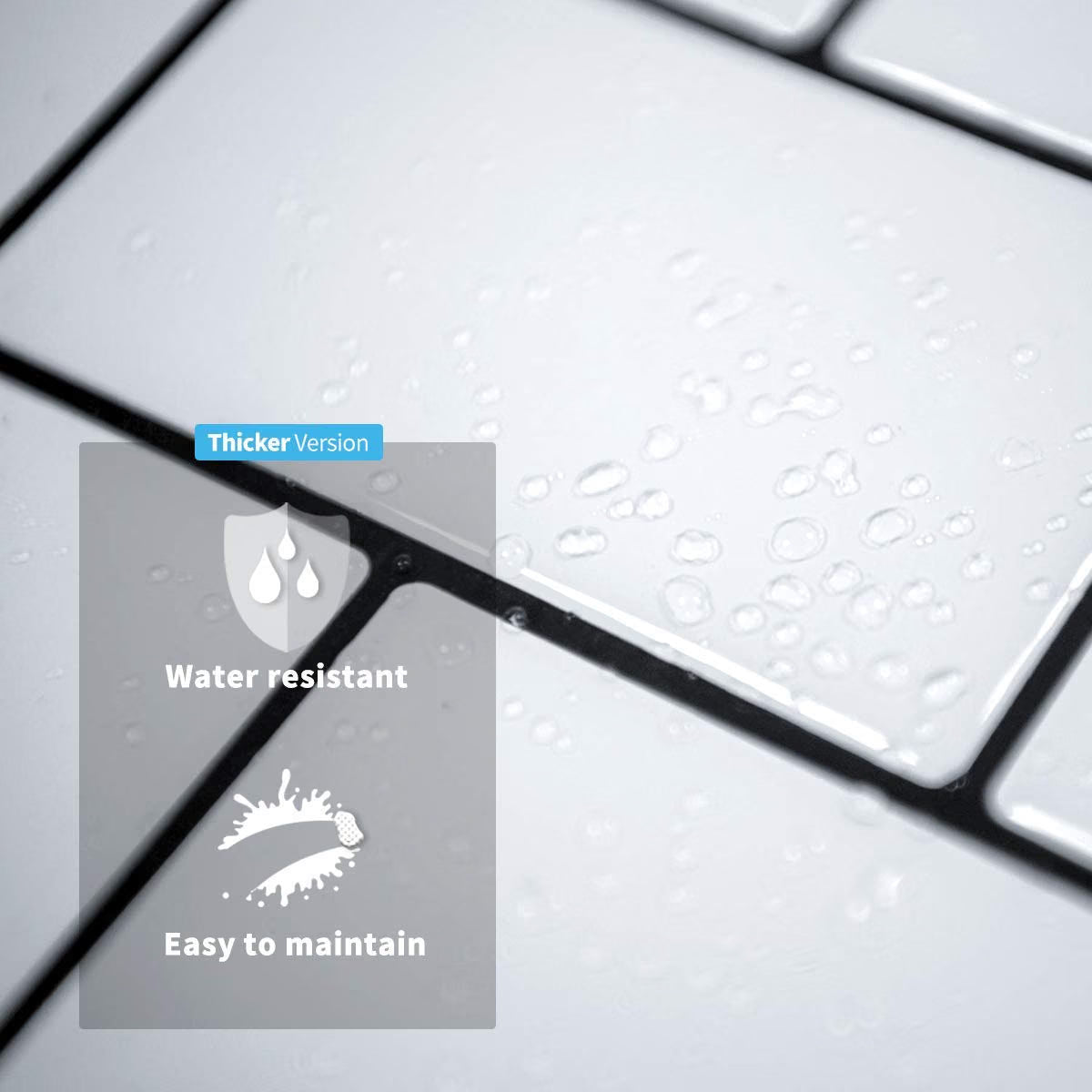 Art3d 10-Pack Subway Tiles Peel and Stick Backsplash, White, 12 x 12 Inch