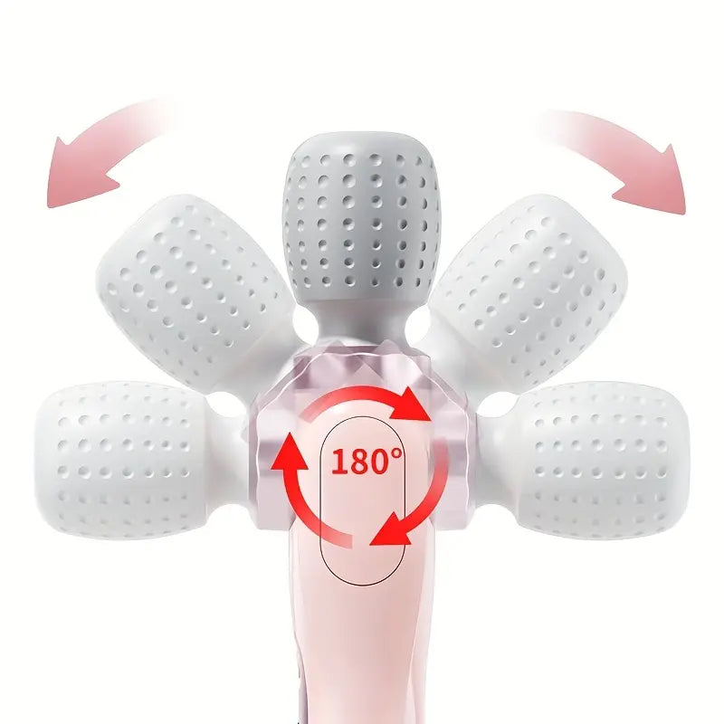 180° foldable massager, portable handheld massage stick, USB charging, 5 speed settings, rotating relaxation massage, whole-body vibration massage, for neck, back, legs, and waist, an ideal holiday gift, Christmas gift